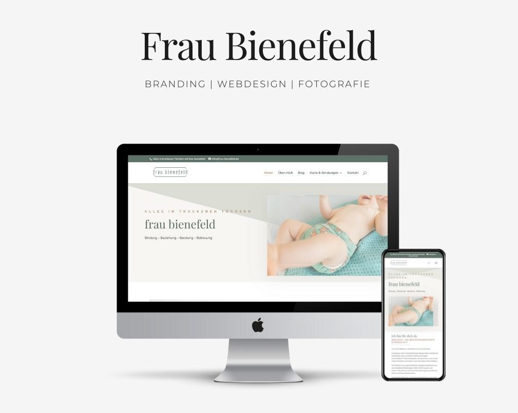 Referenz Webdesign & Businessfotos für Rebecca Bienefeld